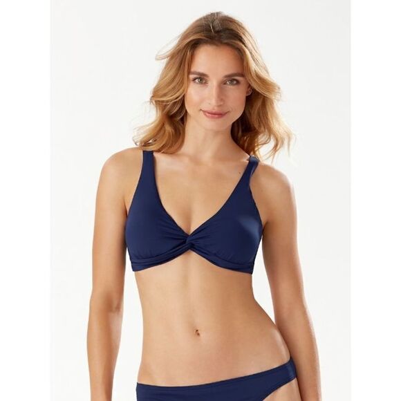 New. Tommy Bahama S- bottom/XS- top navy underwire bikini set. - Picture 9 of 11